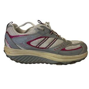 Skechers Shape Ups Womens 9.5 M Shoes Pink Silver 11814 Training Tone Up Walking